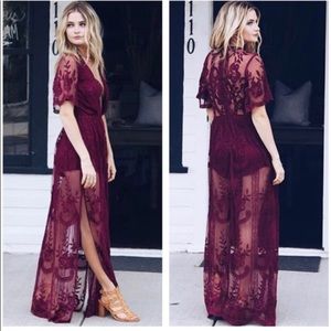 Lace Maxi Romper